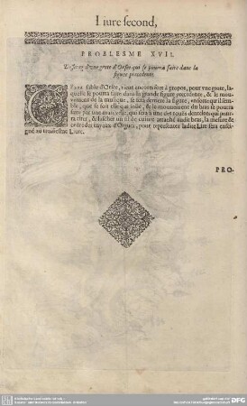 PROBLESME XVII. Desseing d'une grote d'Orfee qui se pourra faire dans la figure precedente.