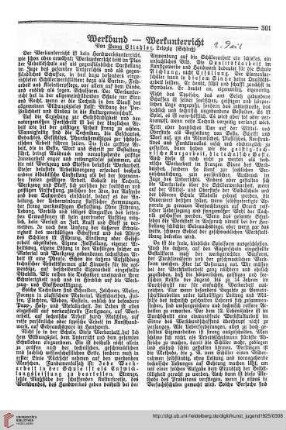 N.F. 5.1925: Werkbund - Werkunterricht, [2]