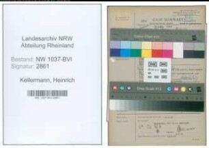 Entnazifizierung Heinrich Kellermann , geb. 05.02.1899 (Kaufmann)