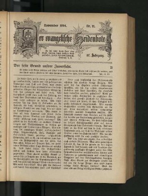 November 1914. Nr. 11.