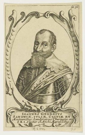 Bildnis des Ioannes Georgivs Saxoniae, Ivliae, Cliviae et Montium Dux