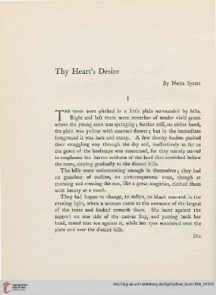 2: Thy heart's desire