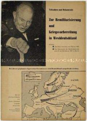 Informationsschrift des Deutschen Friedenskomitees zur Remilitarisierung der Bundesrepublik