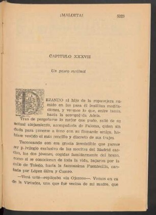 Capítulo XXXVII - Un paseo matinal