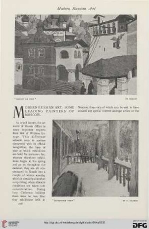 31: Modern Russian art : some leading painters of Moscow