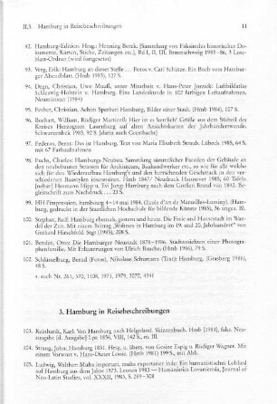 3. Hamburg in Reisebeschreibungen