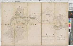 Brunskappel (Olsberg) Gut Wildenberg Lageplan und Ländereien (nach den Katasterkarten) 1840 1 : 5000 64,5 x 100 kol. Zeichnung Gerard, Geometer Gutsarchiv Wildenberg Nr. 257, Dep.