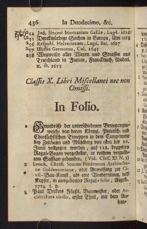 436-523, Classis X. Libri Miscellanei nec non Omissi