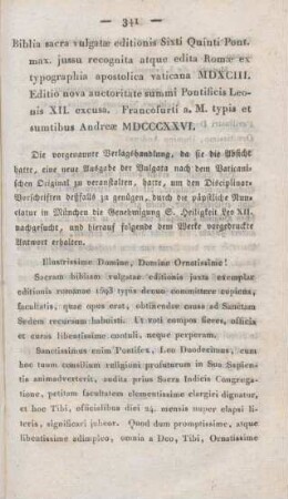 341-342 [Rezension] Biblia sacra Vulgatae editionis