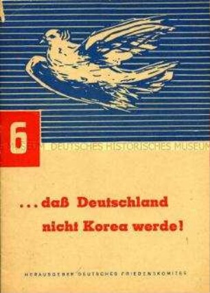 Propagandaschrift der DDR gegen die Rolle der USA im Korea-Krieg