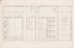 Rother-Mühle, Bromberg: Grundriss 1.OG, 2.OG (aus: Atlas zur Zeitschrift für Bauwesen, hrsg. v. G. Erbkam, Jg. 5, 1855)
