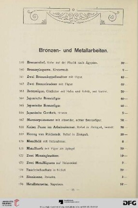 Bronzen- und Metallarbeiten (Nr. 159-185)