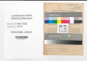 Entnazifizierung Johann Schomaker , geb. 01.12.1897 (Lokfuehrer)