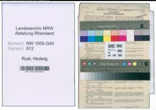 Entnazifizierung Hedwig Rust , geb. 03.08.1911 (Assessorin)