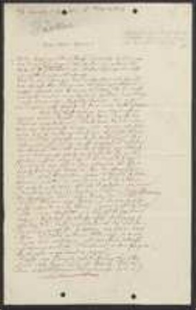 Brief von Andreas Johannes Jäckel an Unbekannt