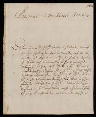 Brief von Gottfried Grünewald an Johann Friedrich von Uffenbach. Darmstadt, 7.4.1727
