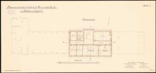 Friedrich-Wilhelms-Universität (Humboldt-Universität) Berlin. Pharmazeutisches Institut in Dahlem: Grundriss Dachgeschoss 1:100