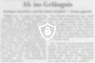 Ab ins Gefängnis