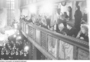 Dresden, Weixdorf. Dresdner Kreuzchor. Weihnachtskonzert mit Rudolf Mauersberger in der Dorfkirche, Dezember 1945?