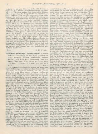 547-549 [Rezension] Philosophische Abhandlungen. Christoph Sigwart zu seinem siebzigsten Geburtstage