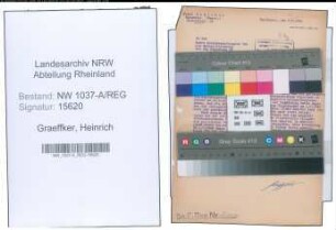 Entnazifizierung Heinrich Graeffker , geb. 03.07.1887 (Verw.Inspektor)