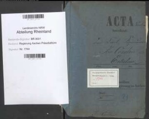 Corsten, Josef, geb. 19.01.1849, Regierungssekretär.
