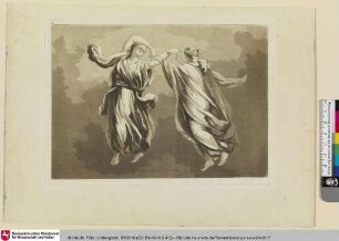 Peinteure antique d'Herculanum; [Zwei Tanzende]