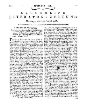 Cumberland, R.: Der Kolerische.Ein Lustspiel in 5 Aufz. Aus d. englischen des Hrn. Kumberland. Mannheim: Schwan 1785