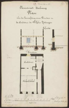 Henninger, Wilhelm, Bäcker Einbau eines Schaufensters