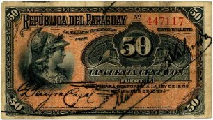 Geldschein, 50 Centavos, 1899