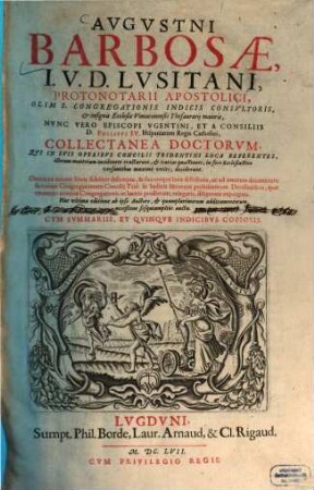 Collectanea doctorum, qui in suis operibus concilii Tridentini loca referentes, illorum materiam incidenter tractarunt