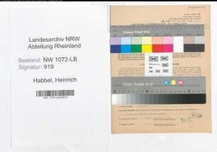 Entnazifizierung Heinrich Habbel , geb. 16.09.1909 (Beamter)