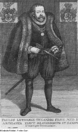 Bildnis des brandenburgischen und sächsischen Leibarztes und Chemikers Paul Luther
