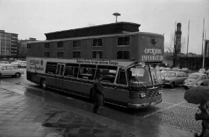 Informationsbus der Firma Allgas Süd im Zusammenhang mit der Umstellung auf Erdgas.