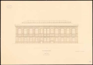 Stadtbibliothek, Bremen: Rückansicht 1:100