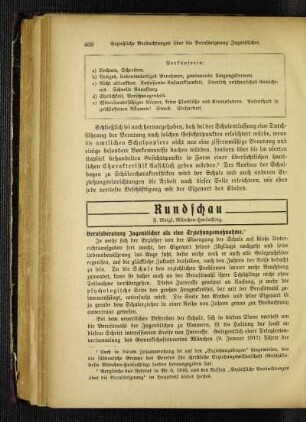 Berufsberatung Jugendlicher als eine Erziehungsmaßnahme