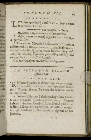 In Secundum Librum Psalmorum