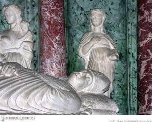 Grabmal des Kardinals von Portugal Antonio Martinez de Cháves (+1447), Verkündigungsgruppe