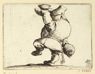 Der trinkende Zwerg von hinten, Blatt 6 aus: Varie figure gobbi