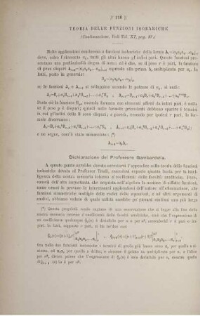Teoria delle funzioni isobariche (Continuazione, Vedi Vol. XI, pag. 97).