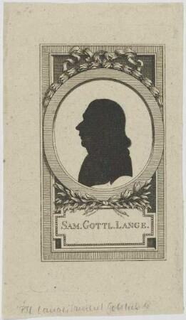 Bildnis des Sam. Gottl. Lange