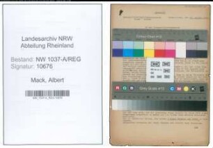 Entnazifizierung Albert Mack , geb. 01.08.1901 (Buchhalter)
