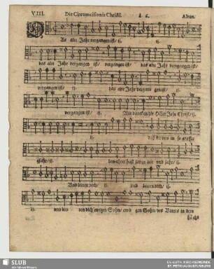 VIII. Das alte Jahr vergangen ist