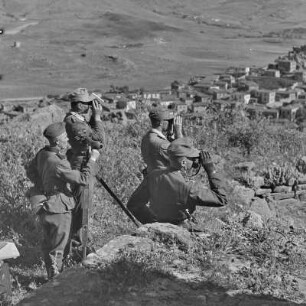 Griechenland. Insel Limnos. Soldaten der Wehrmacht im Einsatz.