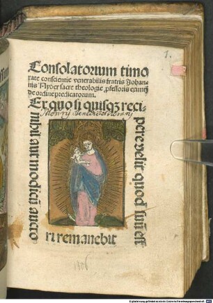 Consolatorium timorate conscientie venerabilis fratris Johannis Nyder sacre theologie p[ro]fessoris eximij de ordine predicatorum
