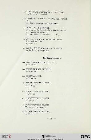 Perserteppiche (Nr. 242-261)