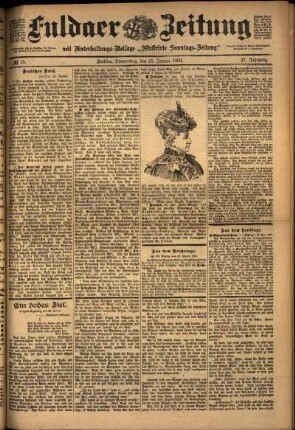 Ausgabe vom Donnerstag, den 25. Januar 1900.