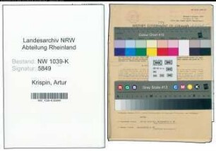 Entnazifizierung Artur Krispin , geb. 31.03.1899 ()