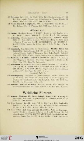 Abteien (Nr. 492-498)