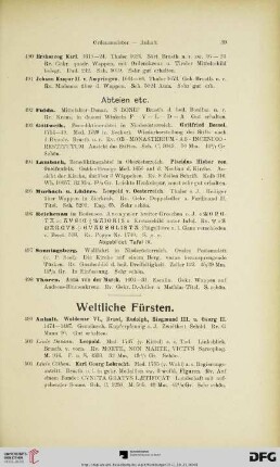 Abteien (Nr. 492-498)